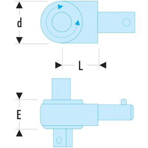 Douille à cliquet Facom 14 x 18 mm - Product Image 2