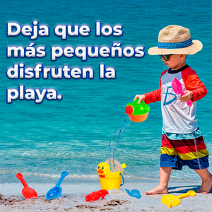 Juego de Playa de 8 Piezas con Cubo en Forma de Pato de Plástico, Juguete de Verano para Niños al Aire Libre, Incluye Cubo de Pato para Jugar en la Playa - Product Image 3