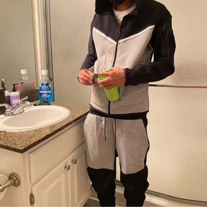 Absorbe la humedad, transpirable, conjunto cortavientos de lana Eversoft de punto, ajuste relajado, pantalones de chándal - Product Image 4