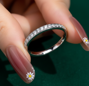 Bague de Fiançailles et de Mariage Classique Aniva Jewels RN2606 en Or Blanc 14K avec Diamant de Laboratoire Taille Brillant, Certifiée IGI, Style Ethnique - Product Image 1