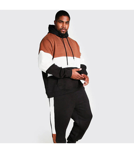 Survêtement évasé respirant de couleur gris uni respirant pour hommes Vente en gros personnalisé pour hommes automne hiver polaire faites votre propre qualité - Product Image 4