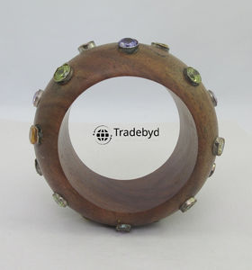 Brazaletes de madera unisex de calidad premium Eco Chic para uso diario y regalar joyas ligeras de Tradebyd - Product Image 6