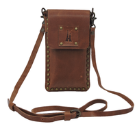 Bolsa cruzada de cuero clásica para teléfono celular Bolsos de mujer Mini bolsos de teléfono móvil personalizados de calidad superior