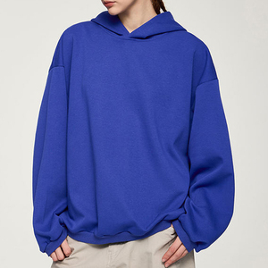 เสื้อสเวตเตอร์ผ้าฝ้ายเฮฟวี่เวทโอเวอร์ไซส์สำหรับสตรีทแวร์เสื้อมีฮู้ดและสเวตเตอร์สำหรับสตรีทแวร์ออกแบบโลโก้ได้ตามต้องการ - Product Image 4