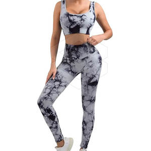 Conjunto de Yoga Sublimado de Talla Grande para Gimnasio, 2 Piezas, Transpirable, de Secado Rápido, Tejido que Absorbe la Humedad, Alta Calidad - Product Image 1