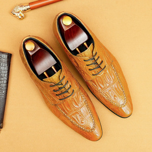 Chaussures habillées formelles pour hommes en cuir grainé de style nouveau, chaussures pour hommes en cuir de vache - Product Image 4