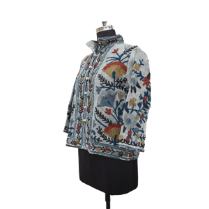 Veste Coton TNT SUZANI Broderie Manteau Femme Respirant Doublure Coton Motif Floral Casual Hiver - Product Image 4