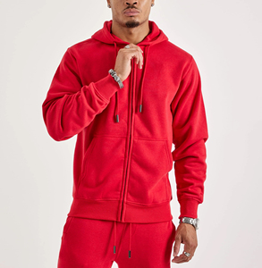 Sweat à capuche unisexe surdimensionné en coton 100% poids lourd, streetwear, personnalisable, fermeture éclair intégrale/épaules tombantes, molleton premium, faible MOQ - Product Image 1