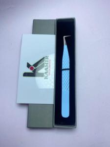 Pince à épiler d'extension de cils à volume de 90 degrés en acier inoxydable à pointe pointue de vente chaude avec boîte personnalisée à bas prix - Product Image 6