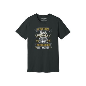 T-shirt 100% coton avec impression de thèmes de bouddha Style décontracté 12 options de couleur 160-180 Placement de conception personnalisable GSM lourd - Product Image 6
