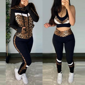 Ensemble 3 pièces de Yoga pour femmes, vêtements décontractés, de haute qualité, soutien-gorge, Leggings, tenue d'entraînement pour le Fitness, - Product Image 1