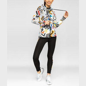 Chándal de mujer de talla grande Gymwear personalizado hacer nuevo diseño sublimación cordón conjunto de dos piezas - Product Image 4