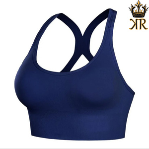 Soutien-gorge de course antichoc à séchage rapide pour femmes rembourré sans couture entraînement haut de fitness respirant grande taille soutien-gorge de Yoga avec Push up - Product Image 4