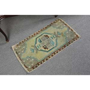 Alfombra Vintage Turca de Lana Ecológica, 150cm X 270cm, Estilo Tradicional, Pelo Medio, Diseño Rectangular con Parches, para Comedor - Product Image 2