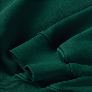 Jersey sudaderas 100% algodón polar tela suelta ajuste Color sólido cuello redondo temporada de invierno técnica teñida lisa - Product Image 6