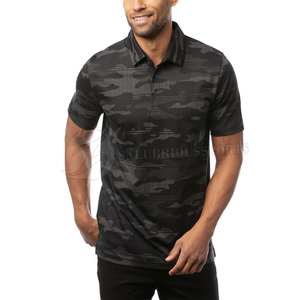 เสื้อยืดโปโลผู้ชายแขนสั้นพิมพ์ลายคุณภาพสูงสำหรับฤดูร้อน - Product Image 1