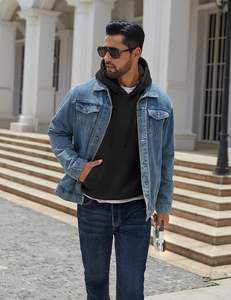 Sweat à capuche d'hiver pour hommes 400 GSM Heavyweight Broderie personnalisée 100% Pull en polaire de coton Style Streetwear urbain Coupe ample surdimensionnée - Product Image 6