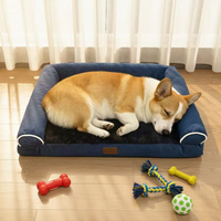 Lit pour chien et chat personnalisé, écologique, en forme de canapé, avec rembourrage en éponge pour un sommeil profond, amovible, lavable, rectangulaire, épais, tapis chaud, niche pour chien