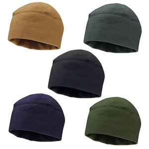 Invierno cálido hombres al aire libre a prueba de viento ciclismo gorra Beanie Marines senderismo Color sólido suave cálido sombrero Polar polar gorra gruesa - Product Image 4
