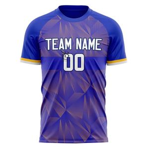 Expédition rapide, prix bas, maillot de football pour hommes avec impression par sublimation, design et taille personnalisés, vêtements de football pour les fans et les joueurs - Product Image 1