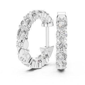 ต่างหูเพชรกลมแฟนซี1.60 CT สำหรับผู้หญิงได้รับการรับรองจากร้าน IGI เครื่องประดับดี10K 14K 18K อินเทรนด์สั่งซื้อตามสั่ง - Product Image 2