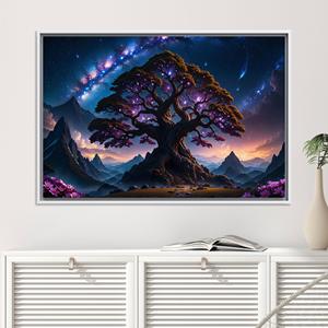 Tableau imprimé sur toile : Décoration nature abstraite pour intérieurs modernes, TOILE ENCADRÉE BLANCHE - Product Image 1