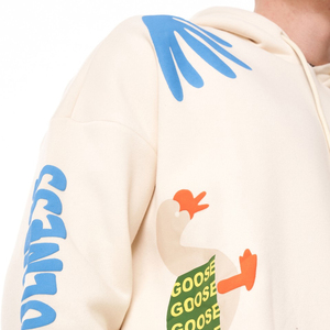 Sweat à capuche en molleton 100 % coton épais OEM, imprimé sur mesure, unisexe, coupe oversize avec logo personnalisé pour l'hiver - Product Image 6