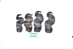 Mèches brésiliennes naturelles Remy indiennes, cheveux humains bruts, extensions de cheveux vierges naturels, cuticules alignées de haute qualité - Product Image 5