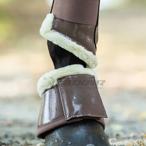 Bottes de cloche de cheval haute performance en cuir PU imperméable avec doublure en polyester teddy pour des bottes de protection de confort - Product Image 3