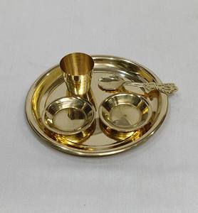 Brûleur d'encens en laiton couleur antique, style arabe islamique, pour Oud et Bakhoor, modèle Panch Puja Patra, dernière collection, vente en gros - Product Image 6