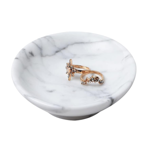 Cuenco de mármol blanco Cuenco de joyería de mármol Cuenco de fruta pulido de mármol para tamaño personalizado precio barato y pulido a mano - Product Image 5