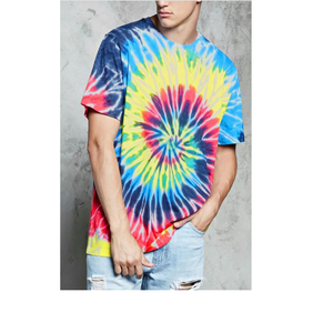 T-shirt en coton tie-dye personnalisé avec logo, grande taille pour hommes, mode estivale, design sur mesure, prix de gros BD - Product Image 2