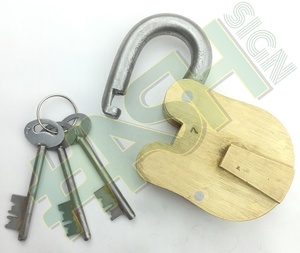 40 Năm Bảo Hành 100% Brass Alcatraz Tù Ổ Khóa Kim Loại Ổ Khóa & <span class=keywords><strong>Key</strong></span>/Cao An Ninh Padlocks/Kim Loại Nặng/Với 3 Chìa Khóa Chính - Product Image 1