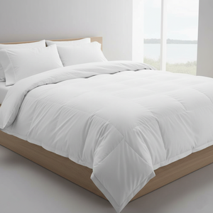 Couette matelassée hypoallergénique double, légère, en lin avec 300 GSM de Recron et 110 GSM de microfibre pour un sommeil apaisant - Product Image 2