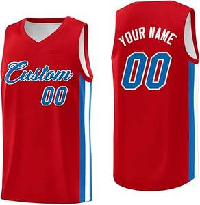 Vente chaude Maillots de basket-ball pour hommes Nom de l'équipe personnalisé Numéro Logo Tissu respirant à séchage rapide OEM Fournisseur d'uniformes en gros - Product Image 1