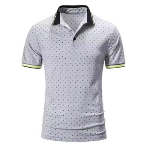 OEM Custom Logo Design Embroidery Printed Men's <b>Polo</b> Shirts High Street Style Cotton Breathable Short Sleeve Man <b>Polo</b> Shirt - Product Image 1
