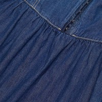 Robe en jean décontractée et tendance pour femme, style boutique western sans manches, sur mesure pour l'été, vente en gros
