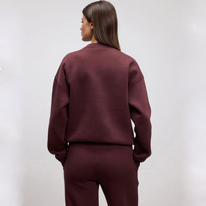 ชุดวอร์มผู้หญิงสไตล์ฤดูหนาวปี 2025 ผ้าคุณภาพสูง ลำลอง รับทำโลโก้และออกแบบตามสั่ง บริการ OEM - Product Image 5