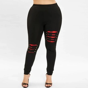 Legging de algodón 100% de diseño único para mujer, tejido de punto de cintura media, precio razonable para uso en exteriores, logotipo personalizable de MOQ bajo - Product Image 1