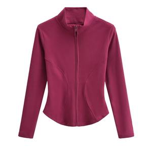 Haut de yoga personnalisé en spandex/nylon respirant, taille plus, vestes de fitness pour femmes, vêtements de sport légers et extensibles, entraînement - Product Image 6