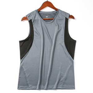 Ropa de entrenamiento de calidad superior superventas, camiseta sin mangas de secado rápido para hombre - Product Image 4