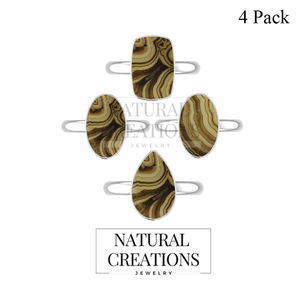 Bague de fiançailles unisexe en argent sterling 925, finition haut de gamme, sertie de pierres naturelles, forme poire ovale, style classique - Product Image 3