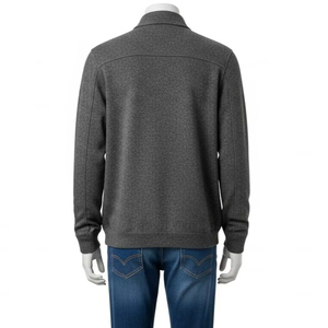 เสื้อแจ็คเก็ตผ้าถักแบบสบายๆ ระบายอากาศได้ดี ย้อมสีด้วยการย้อมผ้าด้วยการผสมผสานผ้าฝ้าย สัมผัสนุ่ม เบาสบาย เหมาะสำหรับใส่ในชีวิตประจำวัน แฟชั่นสตรีทแวร์ - Product Image 5