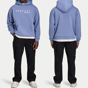 High quality 100% cotton Casual Men's Fashion Hoodie <b>set</b> With Custom Design sweatshirt <b>sets</b> Puff Print Embroidery tracksuits - Product Image 2