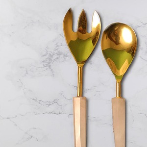 Unique Black Ceramic Design Handle <b>Gold</b> Plated Flatware Wedding <b>Set</b> Simplicity Design Stainless Steel Fork Spoon <b>Cutlery</b> <b>Set</b> - Product Image 6