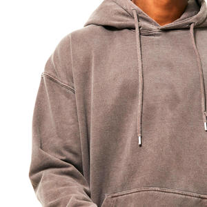 Sweat-shirts à capuche personnalisés respirants surdimensionnés / Sweat-shirts vintage surdimensionnés délavés avec capuche - Product Image 6