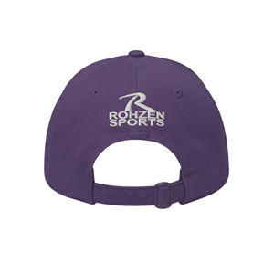 Gorra de Béisbol de 6 Paneles Morada Personalizada de Alta Calidad Rohzen Sports ODM OEM, Gorra Ajustable Unisex de Lona y Algodón para Uso Casual - Product Image 2