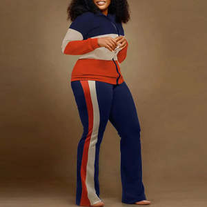 Conjunto de chándal liso de moda para mujer con sudadera y joggers perfectos para moda, Fitness o ropa casual - Product Image 4