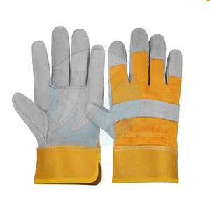 Nouveauté Vente en ligne de gants de sécurité Nouvelle conception de gants de sécurité Gants de sécurité en cuir de protection - Product Image 1