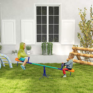 Balançoire à bascule Outsunny pour enfants de 3 à 8 ans avec rotation à 360 °, en acier et PP, 192x60x60 cm - Product Image 2